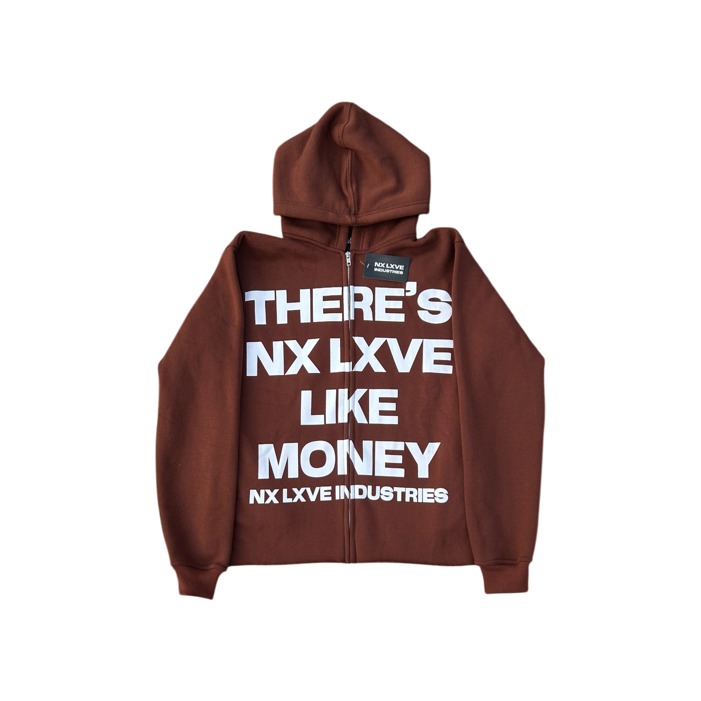 NX LXVE LIKE MONEY HOODIE (CHOCOLATE LXVE)